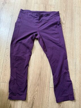 lululemon athletica Plum Purple Capri Leggings